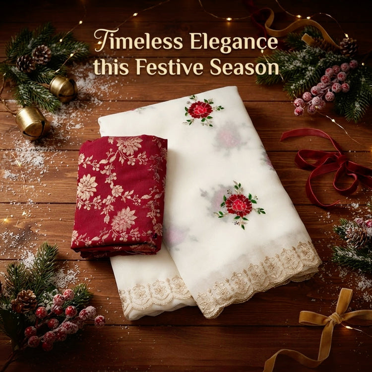 Satin Georgette  Silk saree with stitched blouse(Delivery in 25-28days )