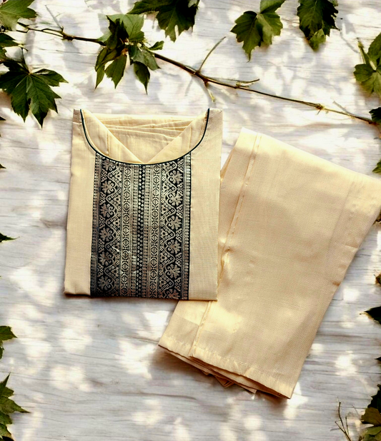 Tissue silk kurti with Pant