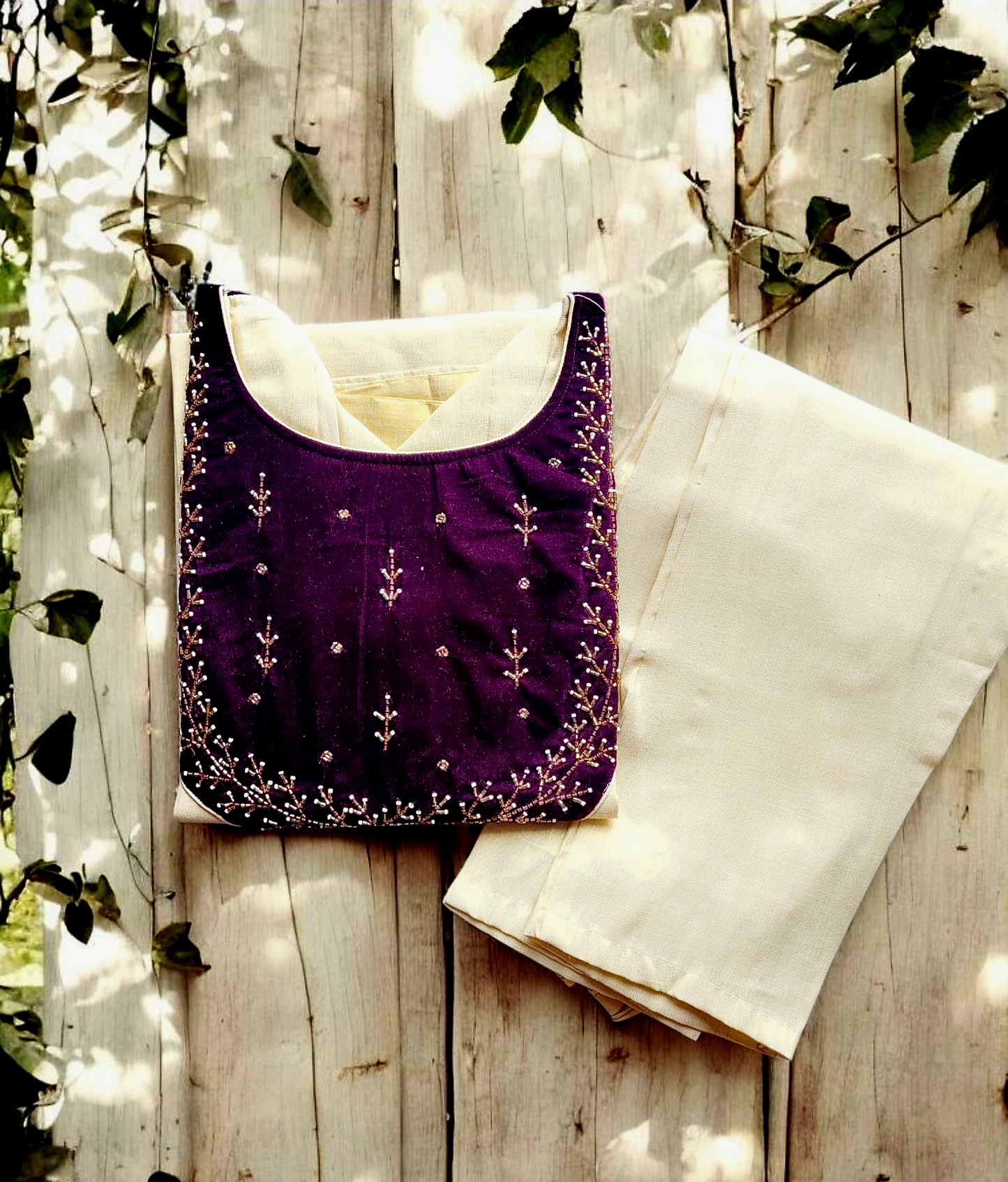Tissue silk Kurti with Pant