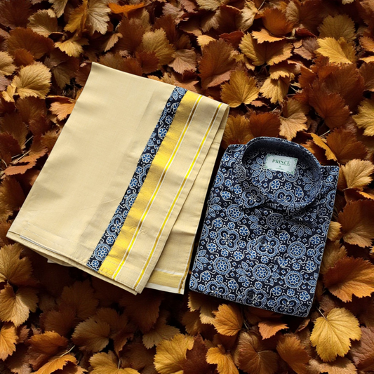 Kids boys shirt and dhoti (Delivery in 3 to 5 days )
