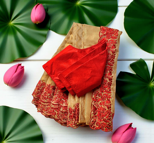 Tepchi kota silk saree with Blouse (Delivery in 3 to 5 days )
