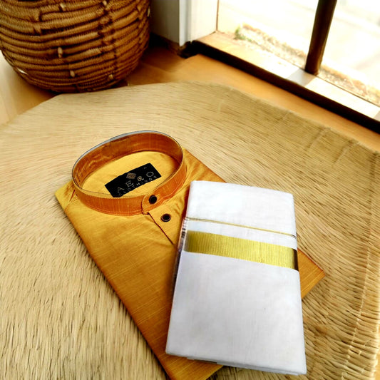 Pre Order: Men's Traditional Combo - Kurta and Dhoti