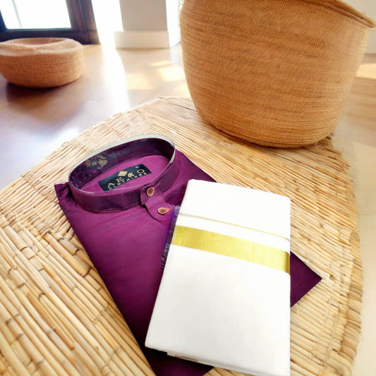 Pre Order: Men's Traditional Combo - Kurta and Dhoti