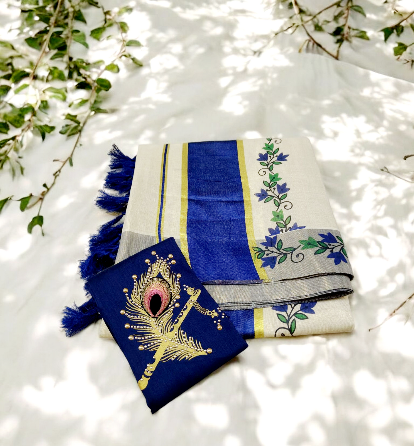 Pre order kerala Tissue silk set saree