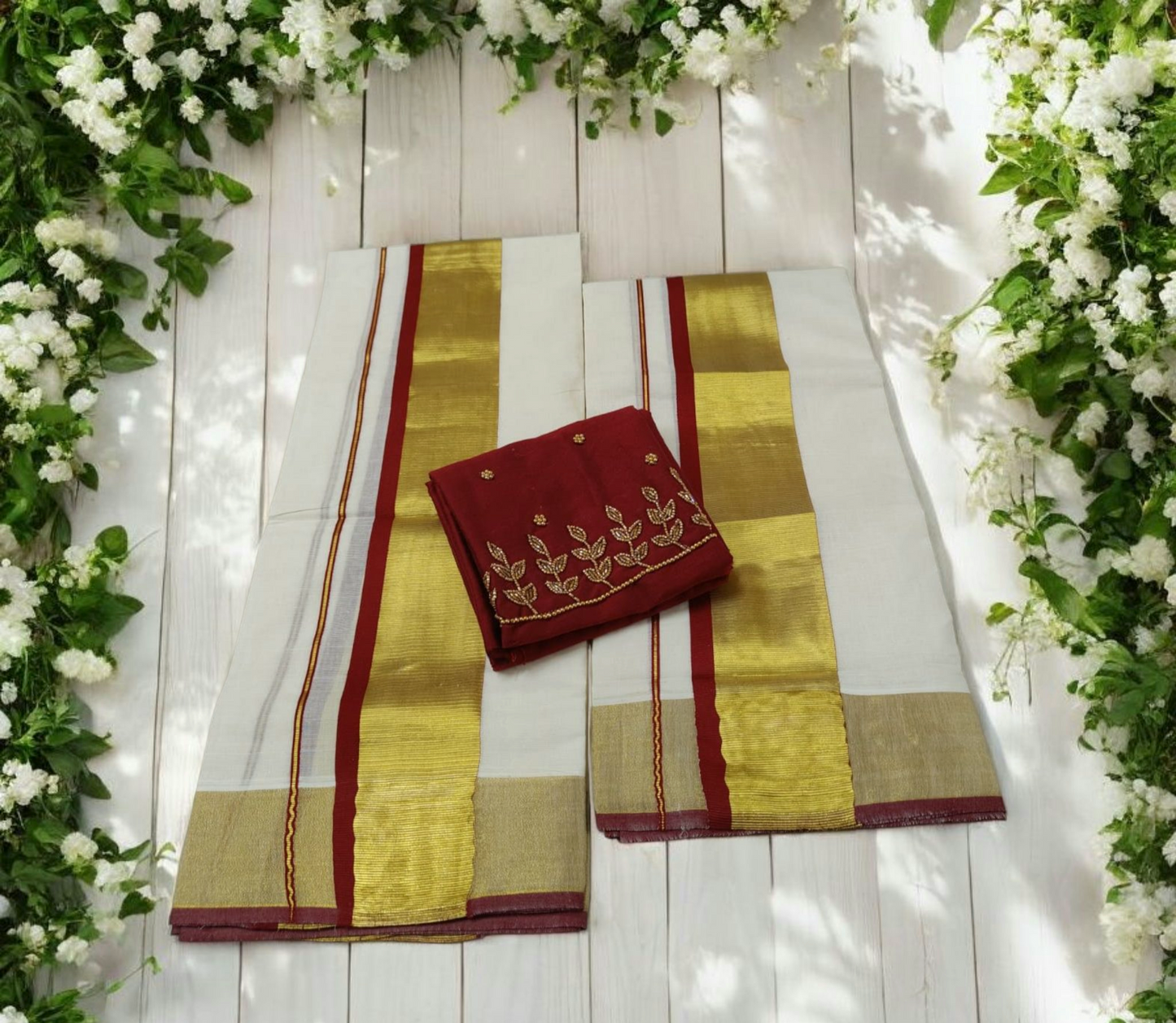 Pre order kerala Tissue silk set mundu