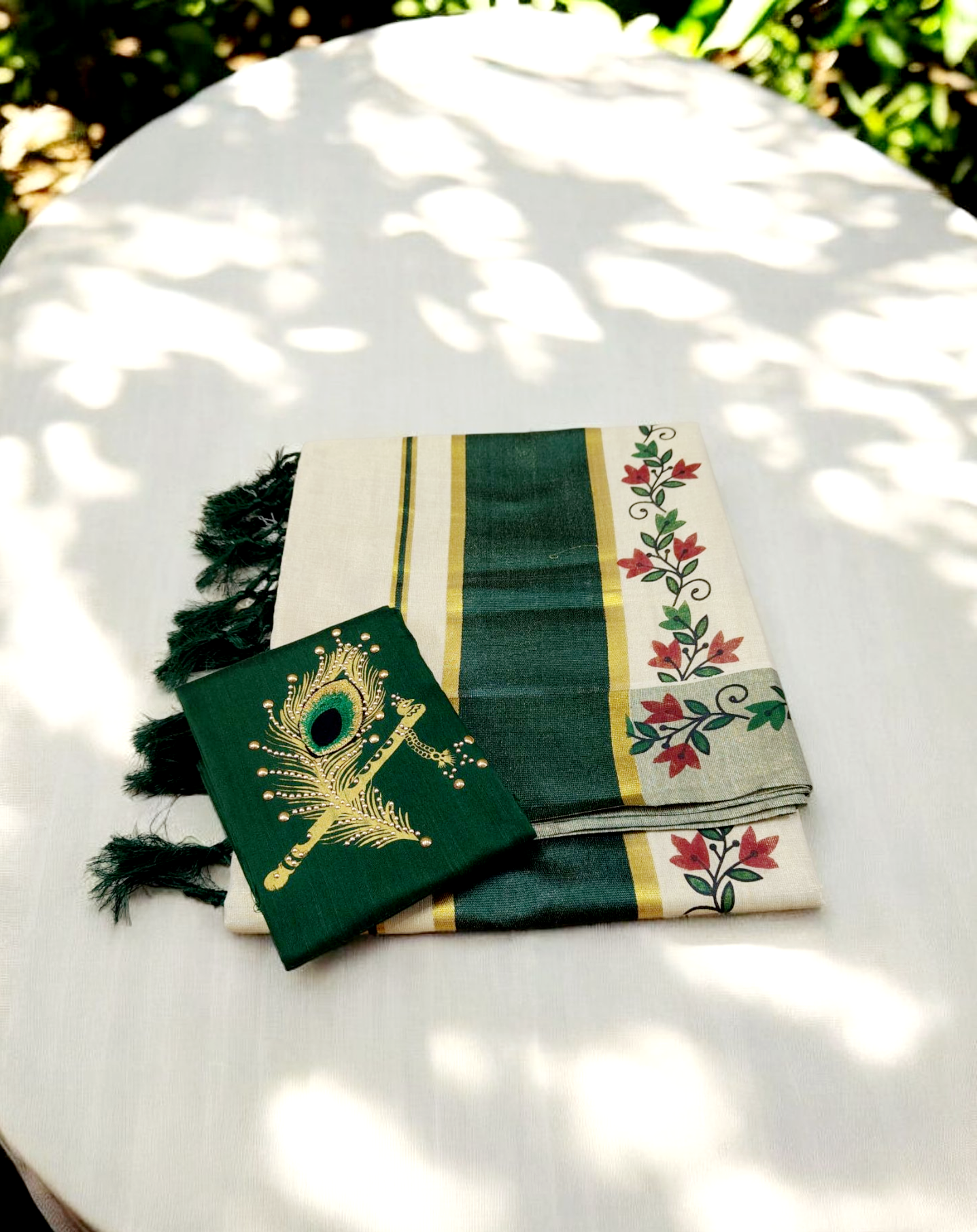 Pre order kerala Tissue silk set saree