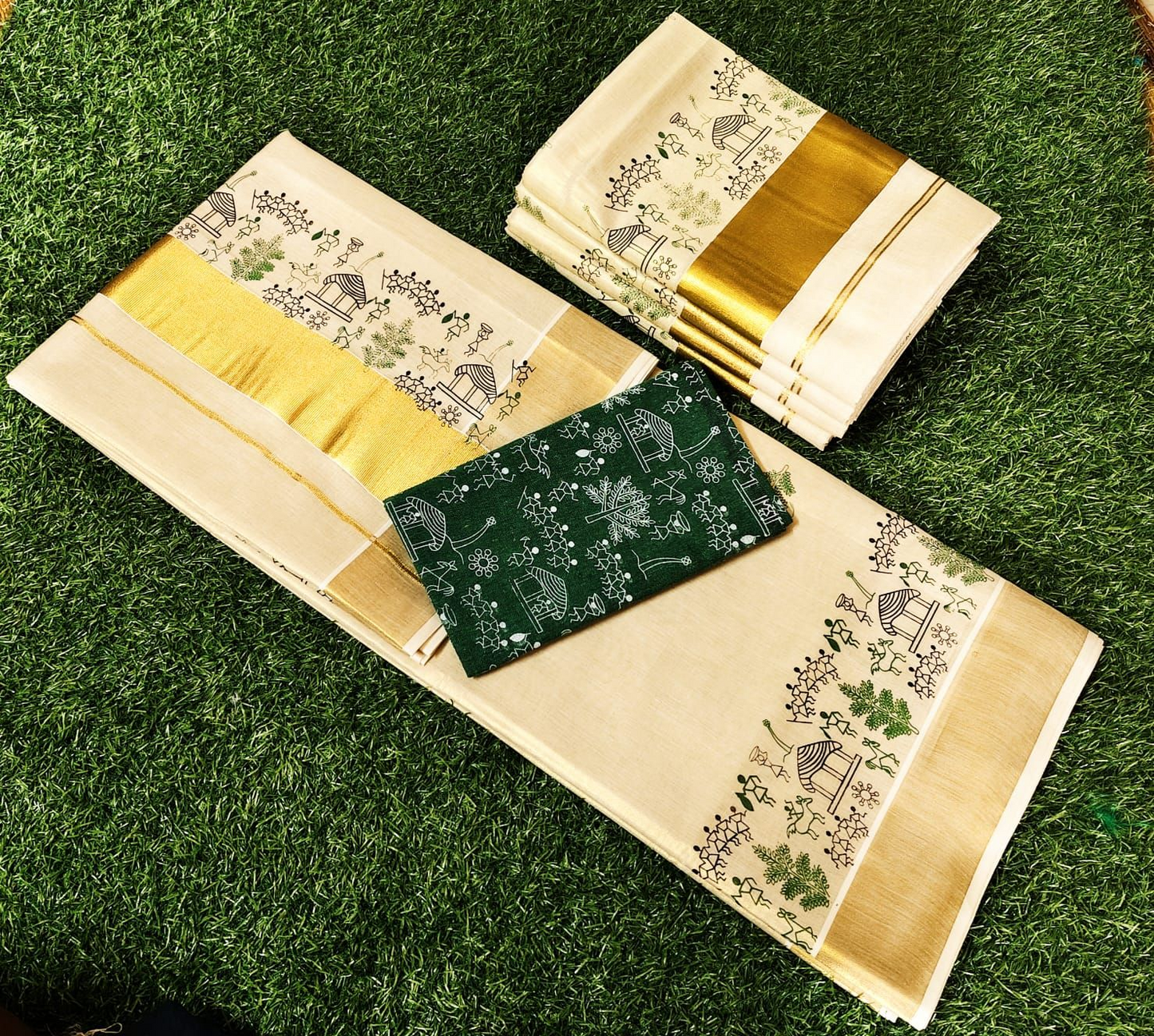 Pre order Kerala Tissue siilk set saree