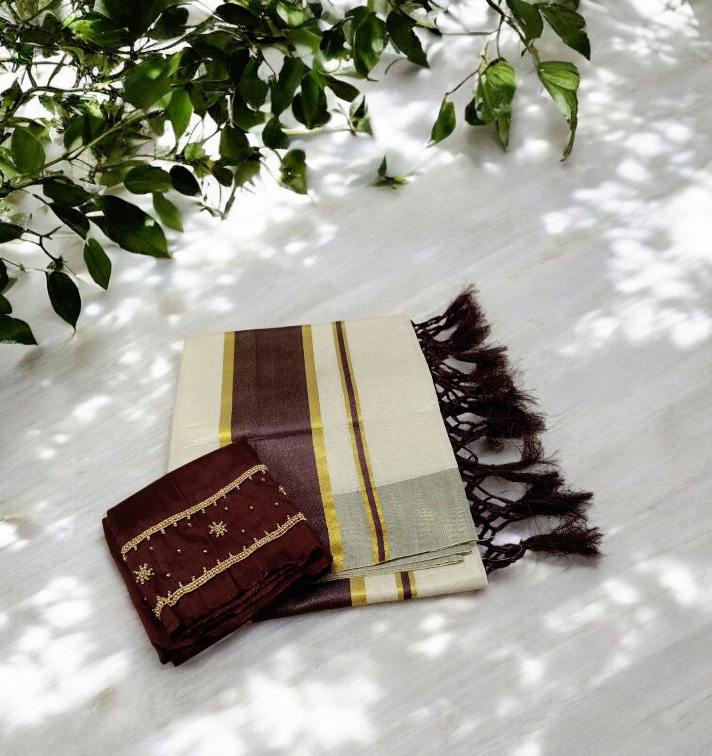 Pre order Kerala Tissue silk set saree