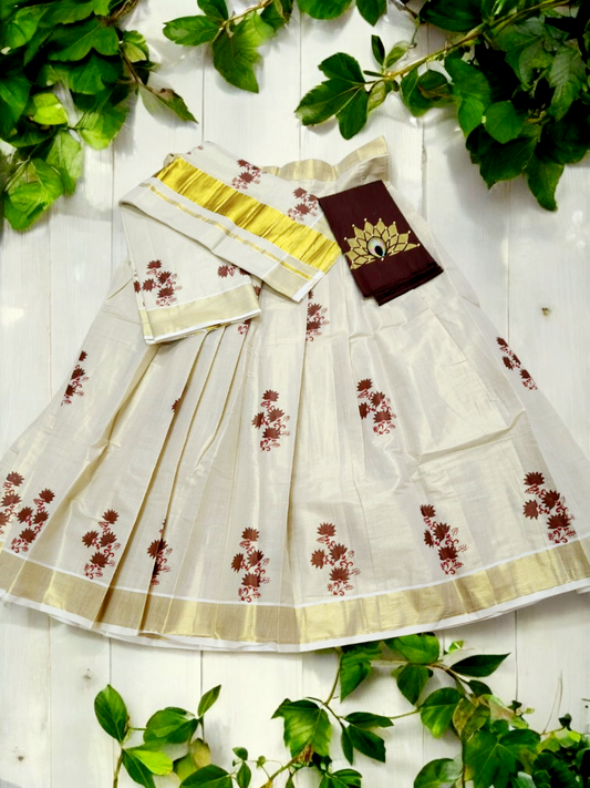 Fully Stitched Dhavani set Preorder (Delivery in 20-25 working Days)