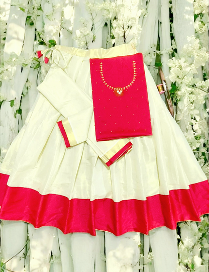Fully Stitched Preorder Dhavani Set (Delivery in 25-30 working Days)