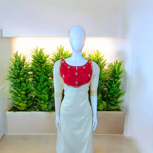 Tissue silk kurti ,Delivery in 25-30 working Days