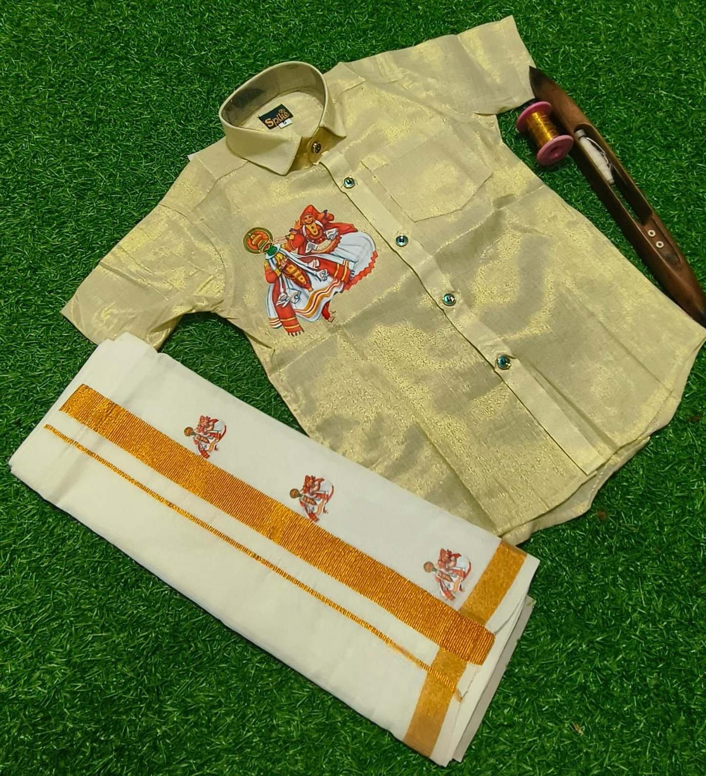 Pre order Kids Boys Shirt and Dhoti (Delivery in 15-20working days )