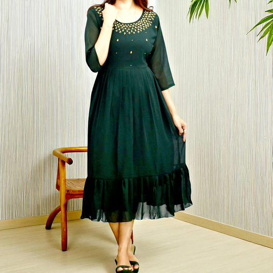 Georgette Kurti Frock (Delivery in 10-15 working days)