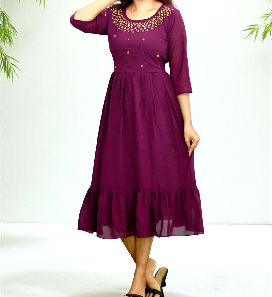 Georgette Kurti Frock (Delivery in 10-15days )