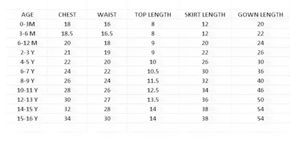 Kids Girls Skirt and Top (Delivery in 15-18 days )