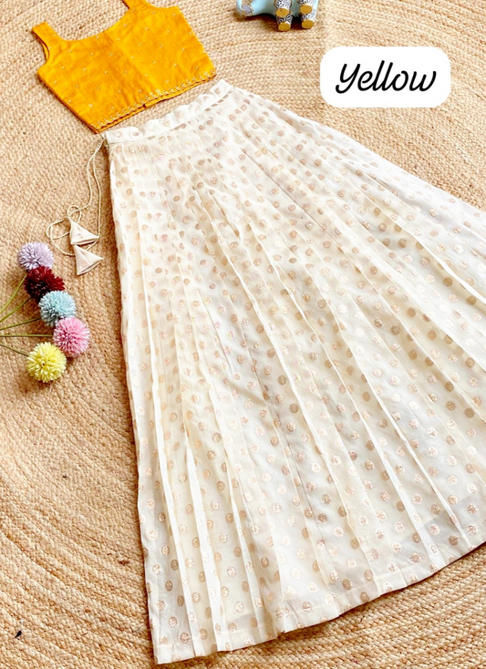 Women's Traditional Onam Skirt and Top (Delivery in 25 -30 working days )