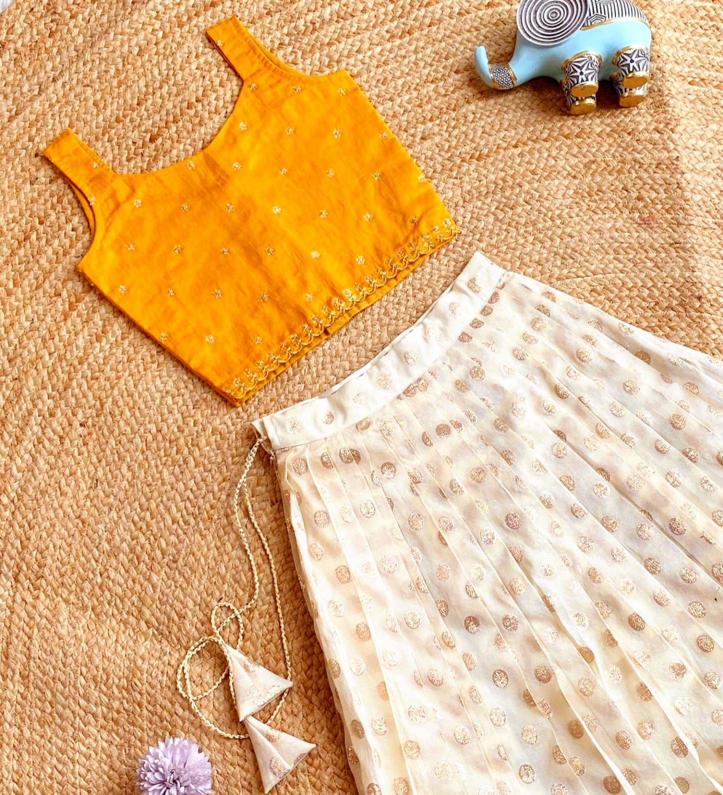 Women's Traditional Onam Skirt and Top (Delivery in 25 -30 working days )