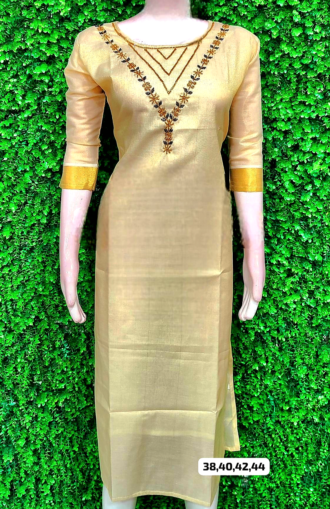 Tissue silk kurti (Delivery in 2-4 days )