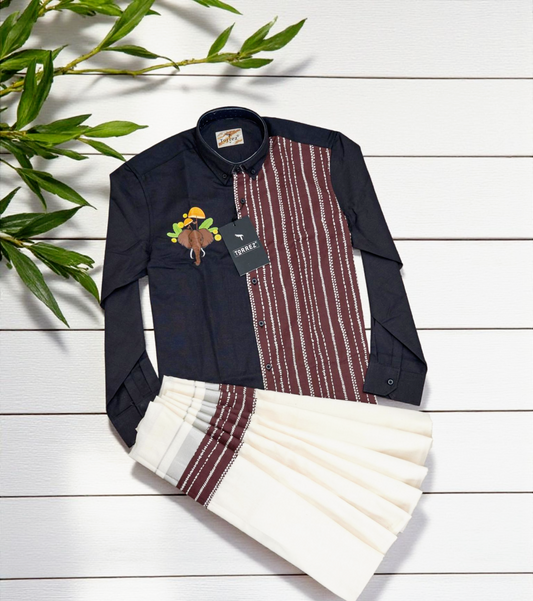 Men's Cotton shirt and Dhoti (Delivery in 3-5 working days)
