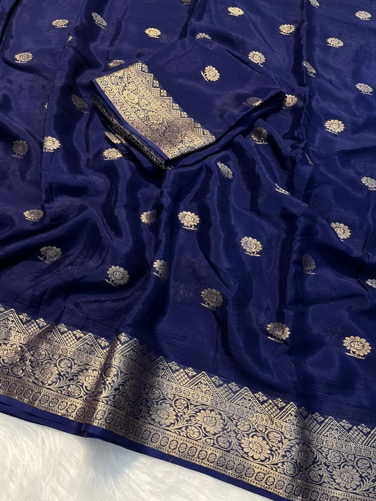 Beautiful Crush Silk saree (Delivery in 15-20 working days)