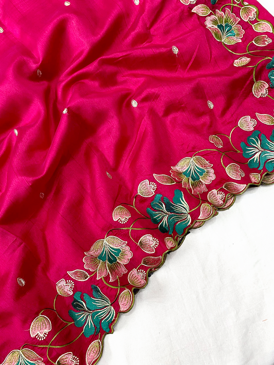 Beautiful Tussar silk sree (Delivery in 15-20 working days)