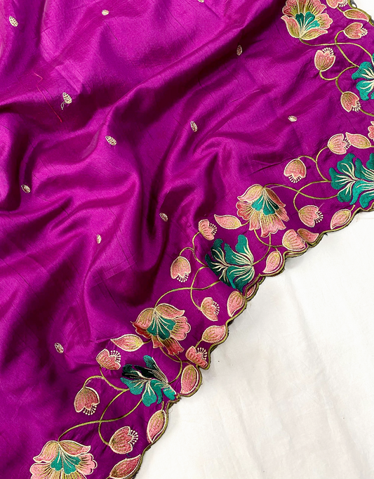 Beautiful Tussar silk saree (Delivery 15 -20 days )