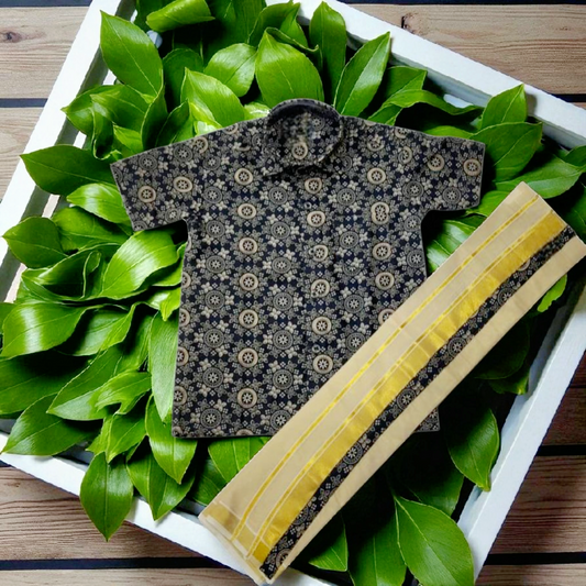 Kids boys Shirt and Dhoti combo (Delivery in 15-20 working days