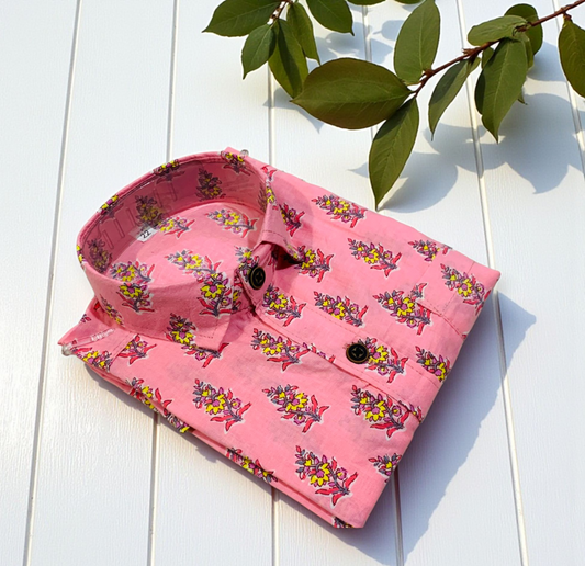 Kids boys printed cotton shirt (Delivery in 2-4 days )