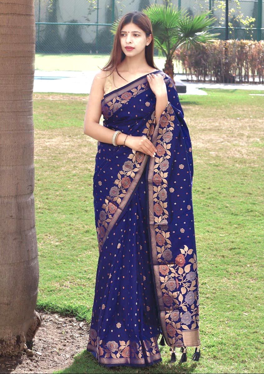 Pure soft silk saree (Delivery in 15-18 days )
