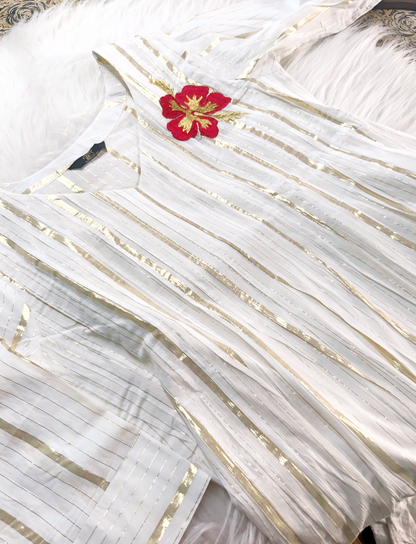 Tissue silk onam special kurti (Delivery in 10-15 days )