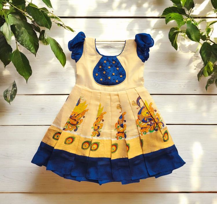 Kids Girls Traditional Frock (Delivery in 5-7days )