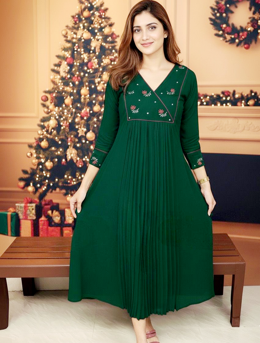 Pre order Christmas kurti (Delivery in 18-20working days)