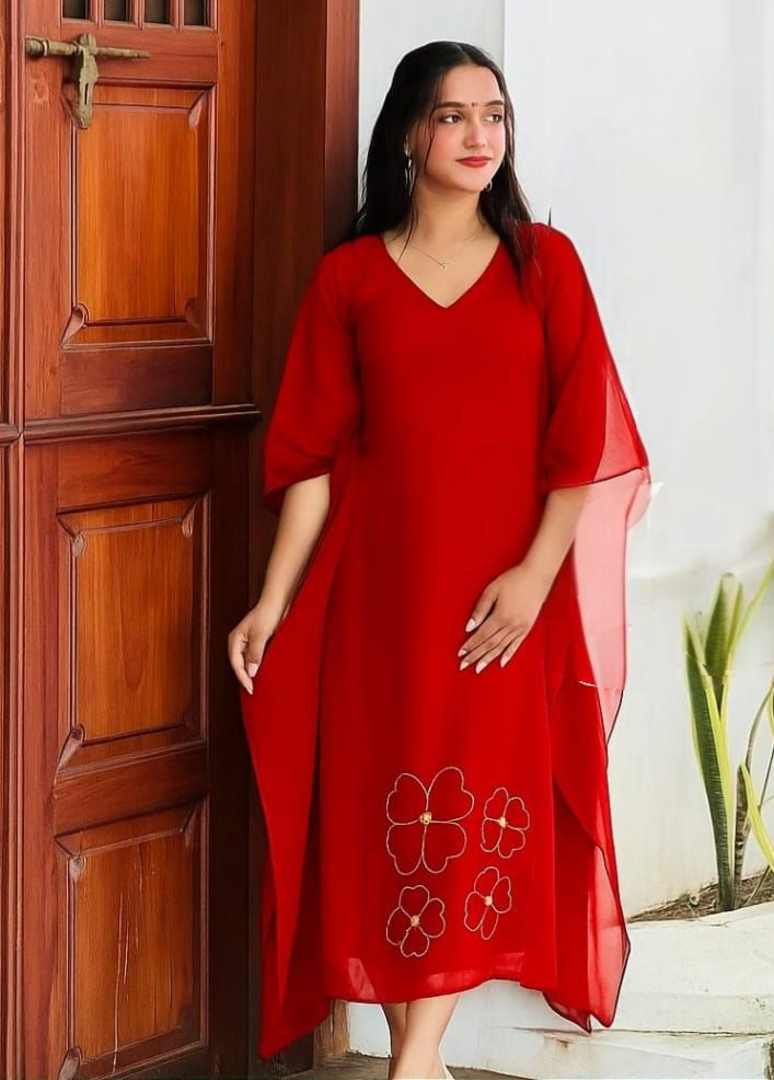 Pre order kaftan style Christmas kurti (Delivery in 18-23 working days)