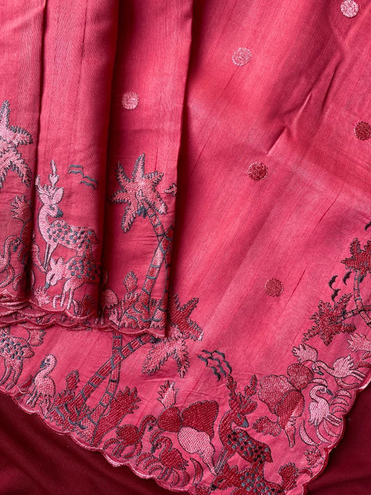 Beautiful Tussar silk saree (Delivery in 20-25 working Days)