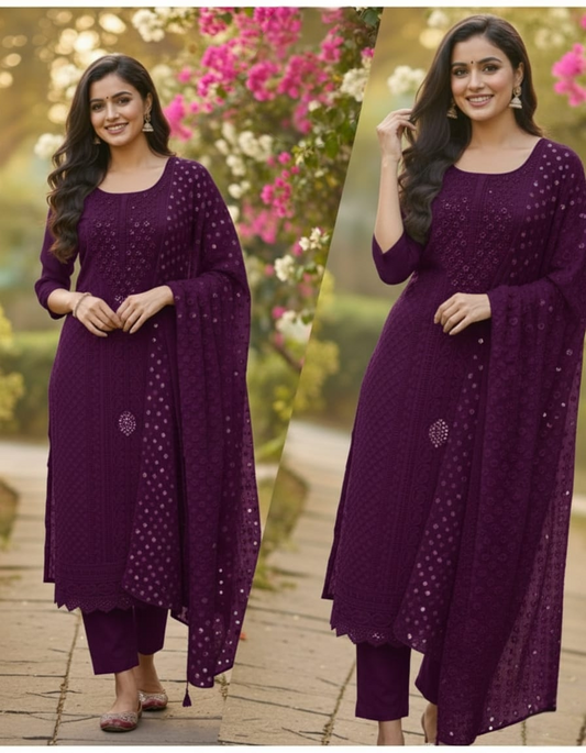 Georgette salwar set (Delivery in 15 -18 working days)