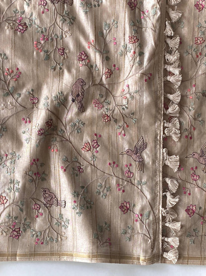Beautiful Tussar silk saree (Delivery in 20-25 working days )