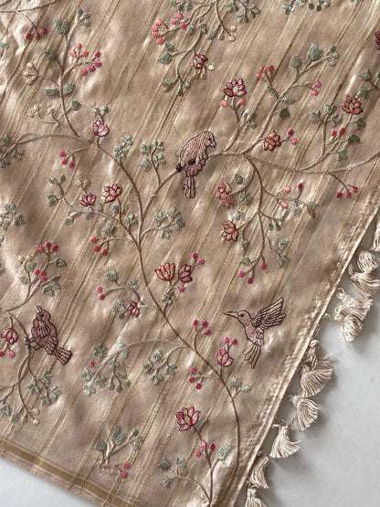 Beautiful Tussar silk saree (Delivery in 20-25 working days )
