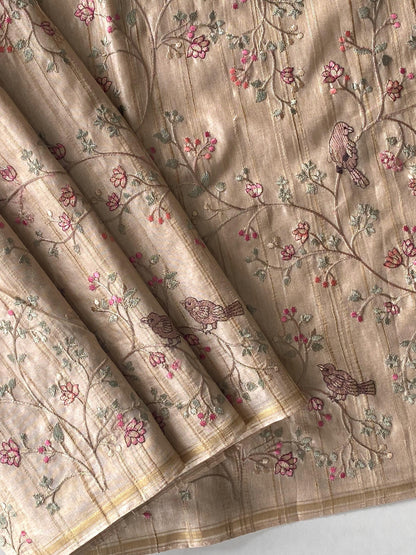 Beautiful Tussar silk saree (Delivery in 20-25 working days )