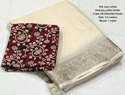 An elegant Kota silk saree with blouse (Delivery in 20-25 working Days)