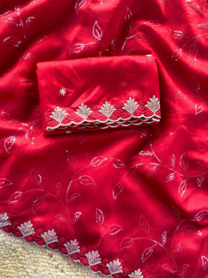 Beautiful Ruhi silk saree (Delivery in 20-25 working Days)