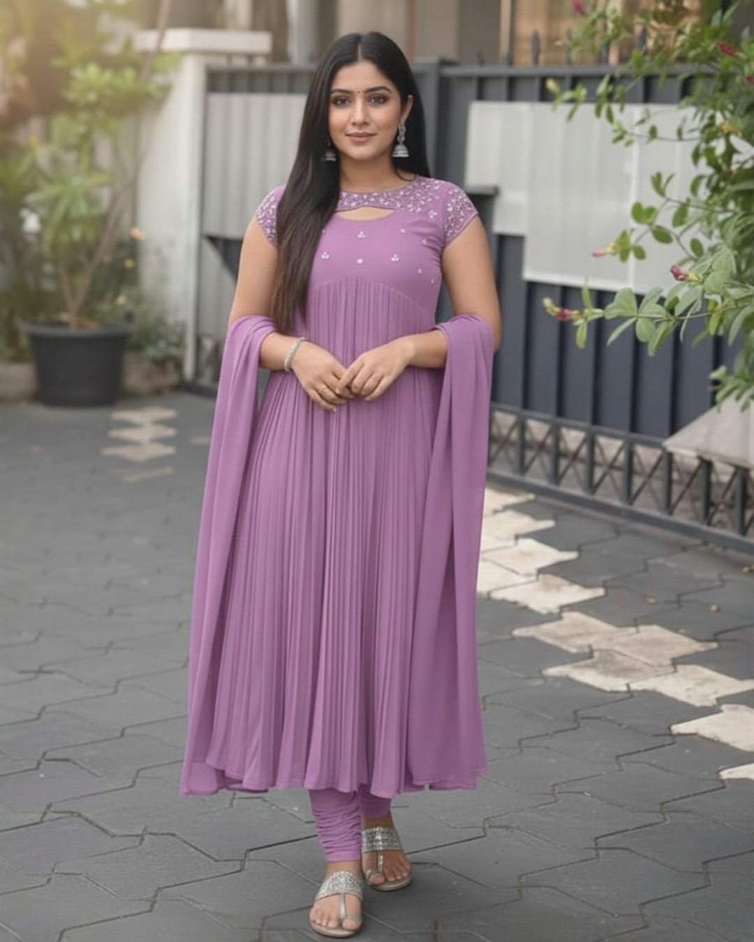 Georgette salwar set (Delivery in 10-12working days )