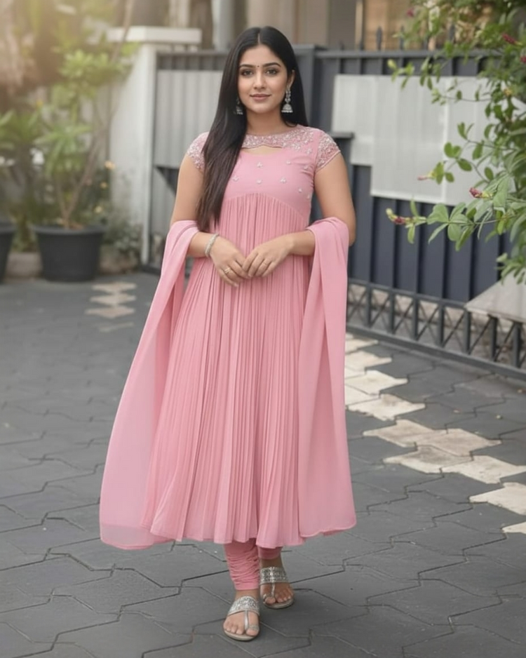 Georgette salwar set (Delivery in 28- 30working days)