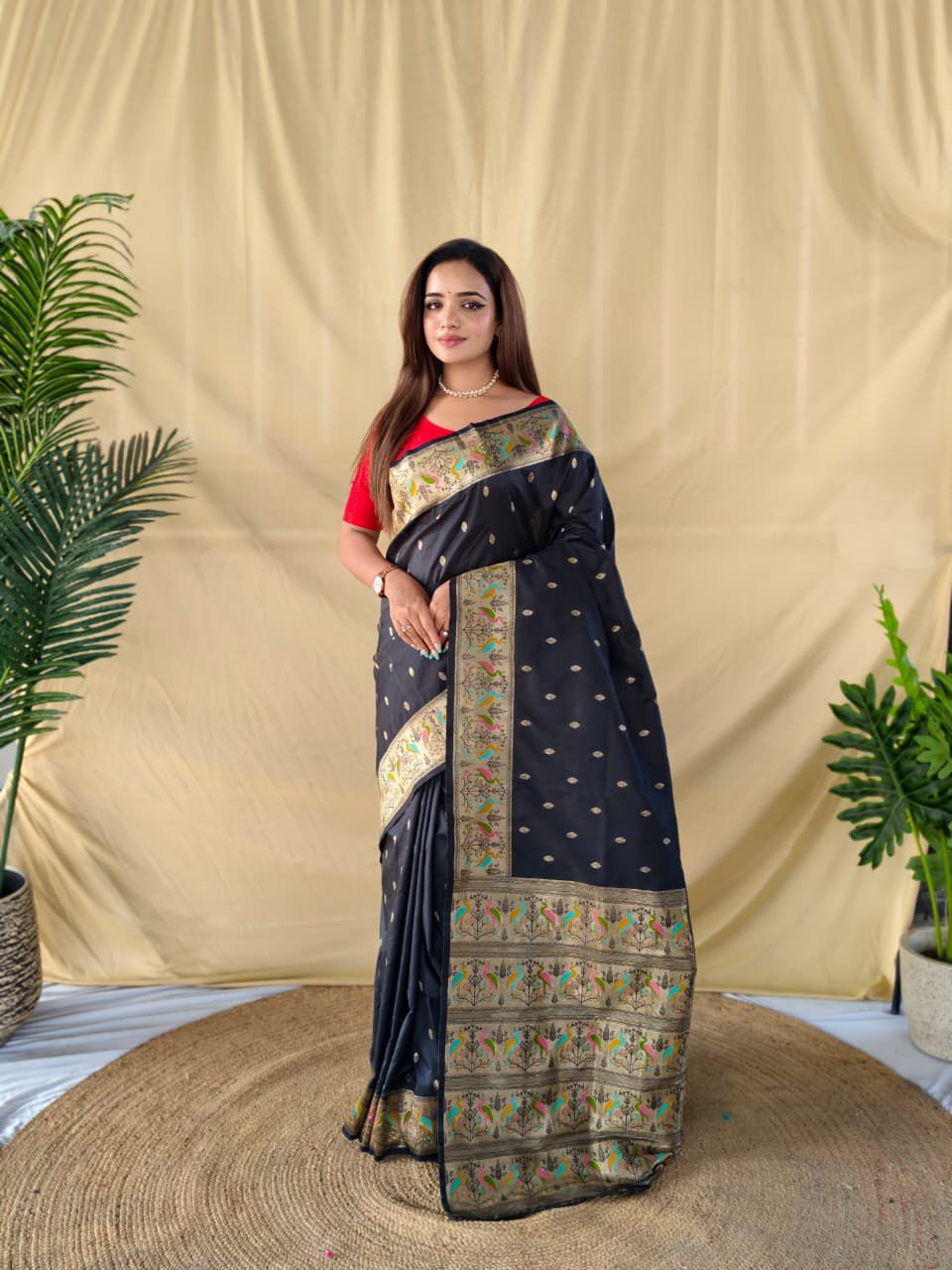 Soft silk banarasi saree