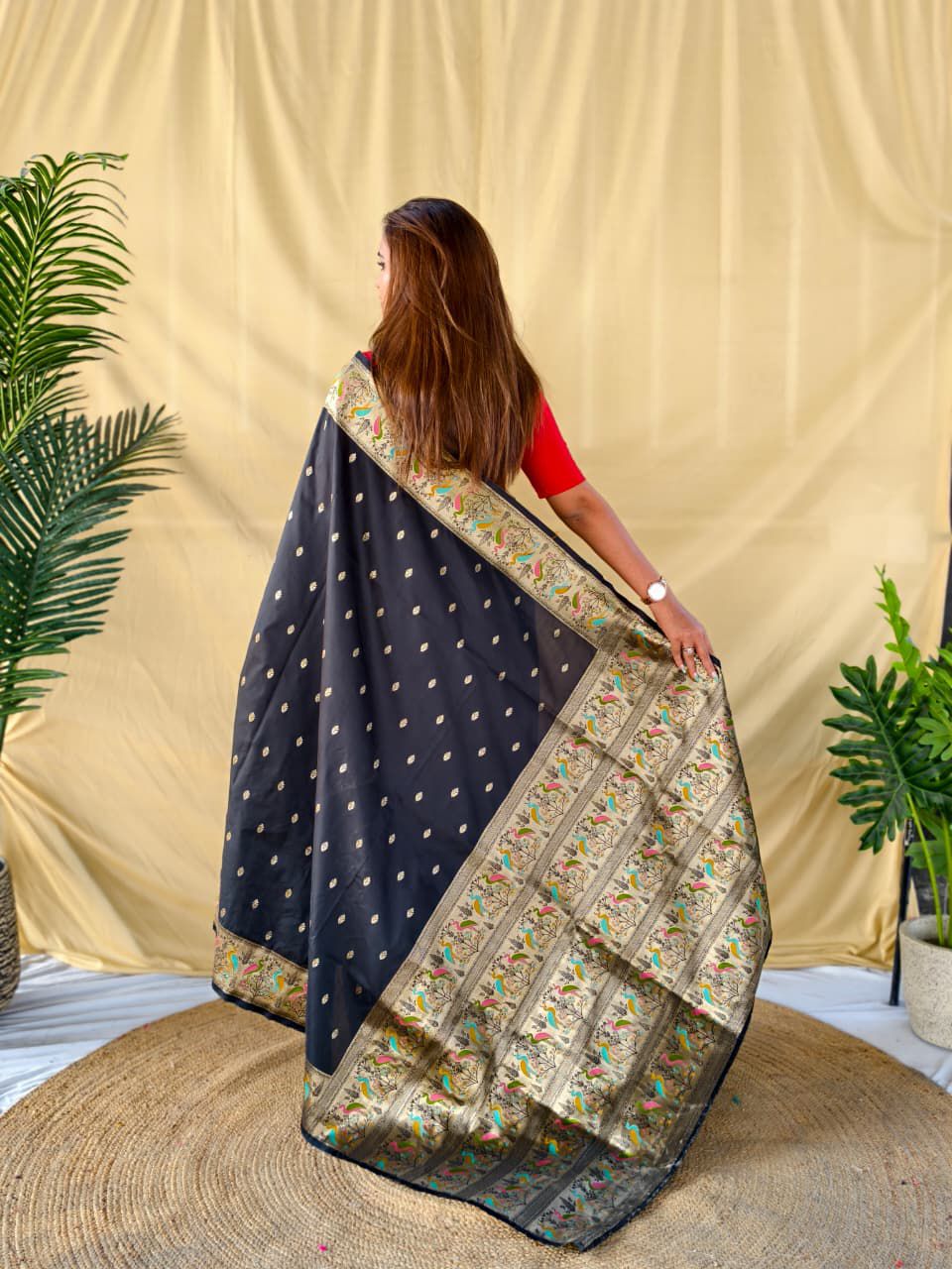 Soft silk banarasi saree