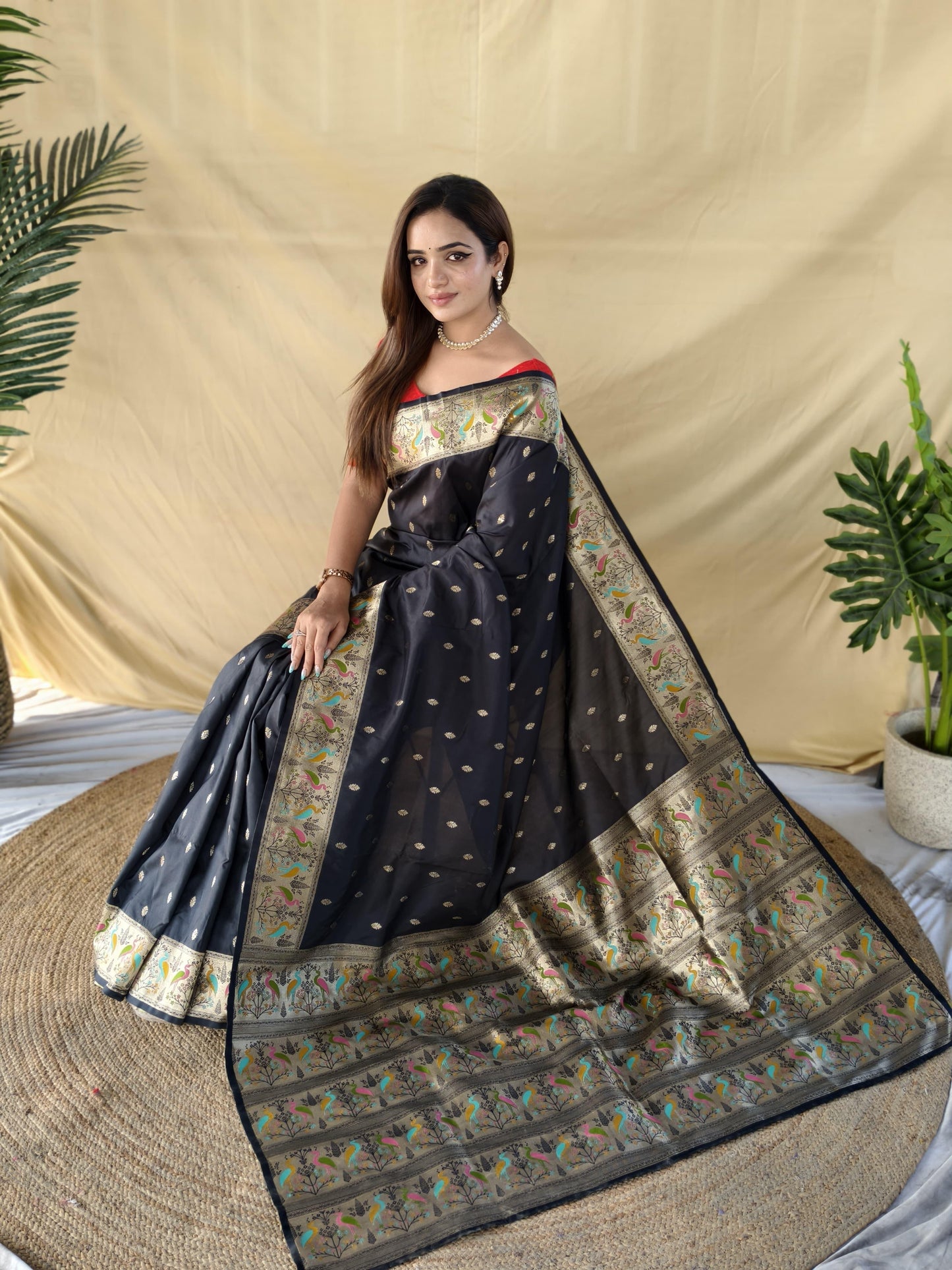 Soft silk banarasi saree