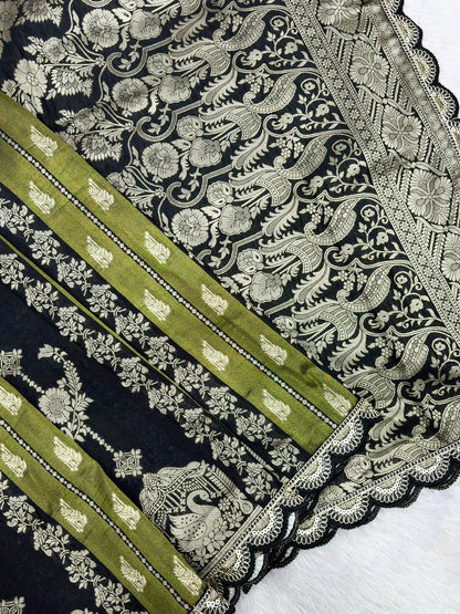 Rich Khadi crepe paithani silk saree (Delivery in 18 to 23 working days )