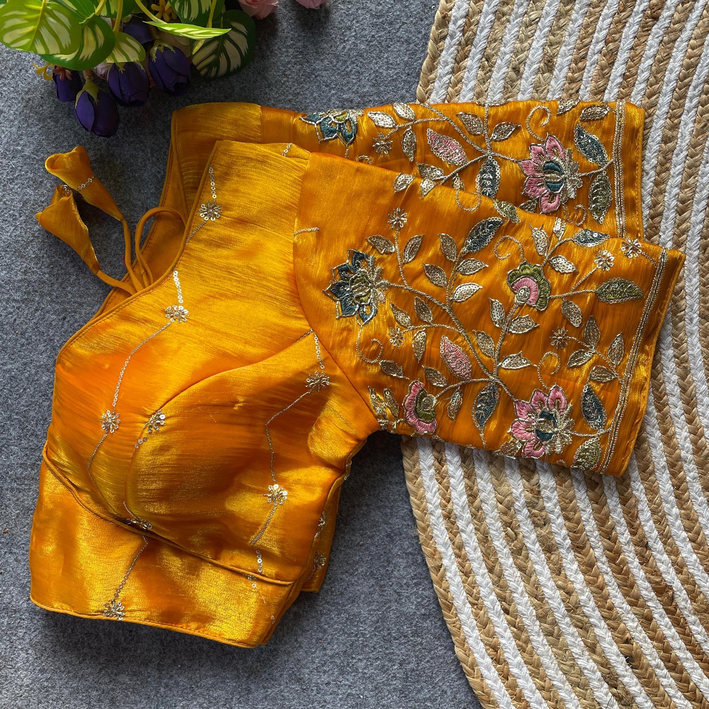 Designer Readymade saree blouse (Delivery in 20-25 working Days)
