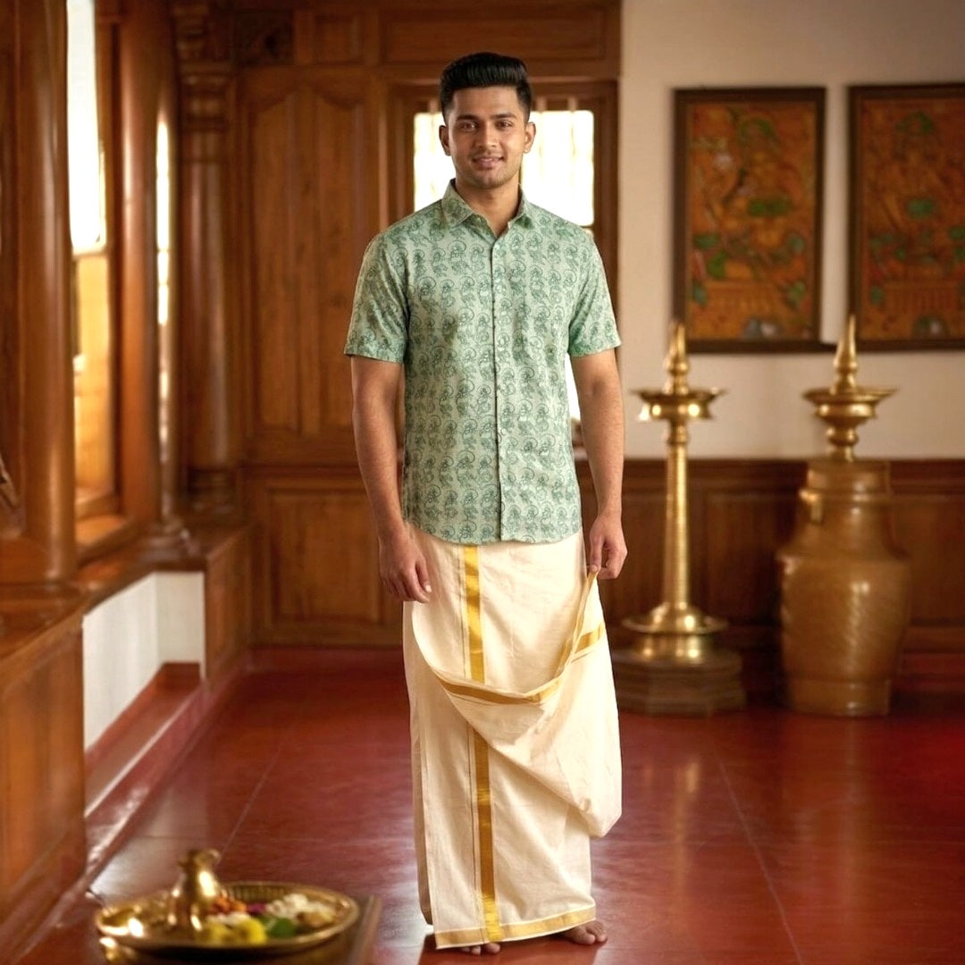 Traditional shirt and Dhoti (Delivery in 25-30 working days)