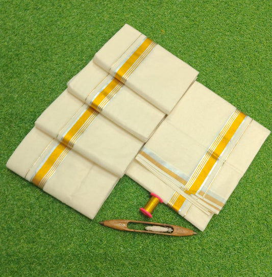 Men's Cotton Double Dhoti (Delivery in 20-25 working Days)