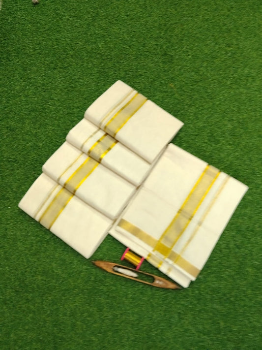 Men's Cotton Double Dhoti (Delivery in 20-23 days )